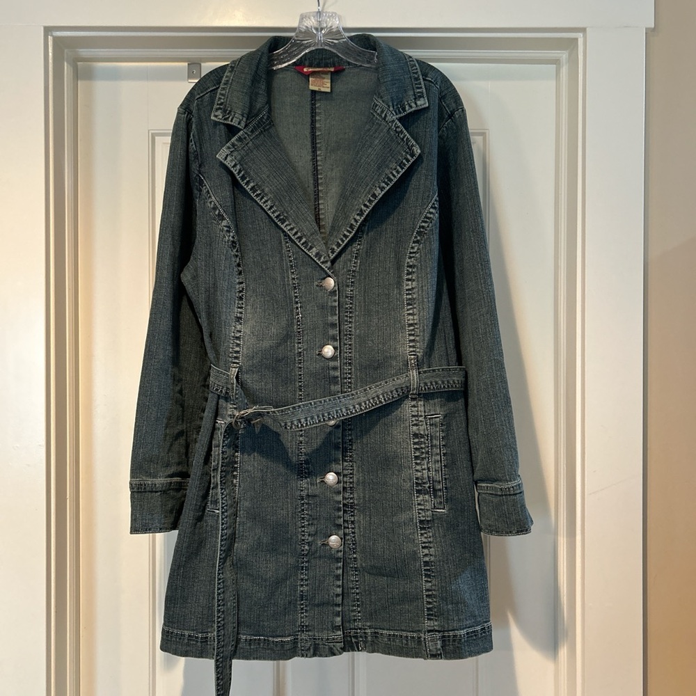 Vintage Long Denim Jacket